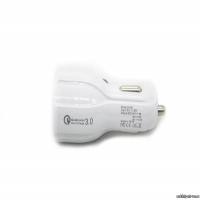 Автомобильная зарядка в прикуриватель DС-681 на 2 USB 3.0 A и QC 3.0