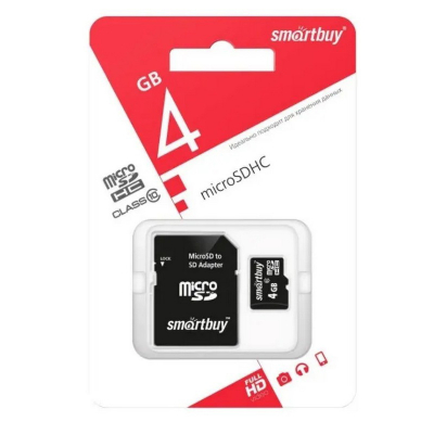 MicroSD карта памяти SMARTBUY (4GB)