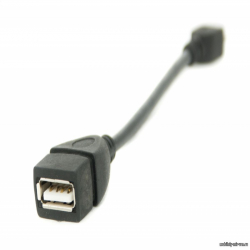 Кабель OTG micro USB - USB черный (10 см)